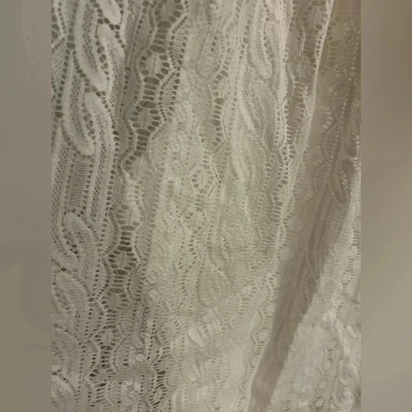 Frame Eyelet lace sleeves ruffle blouse top XL - Picture 3 of 8